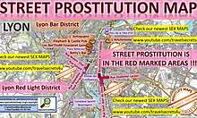 Evropske klicne deklice in najstniške prostitutke v Lyonu, Francija