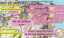 십대와 매춘부 장면이 있는 리우데자네이루의 섹스 맵